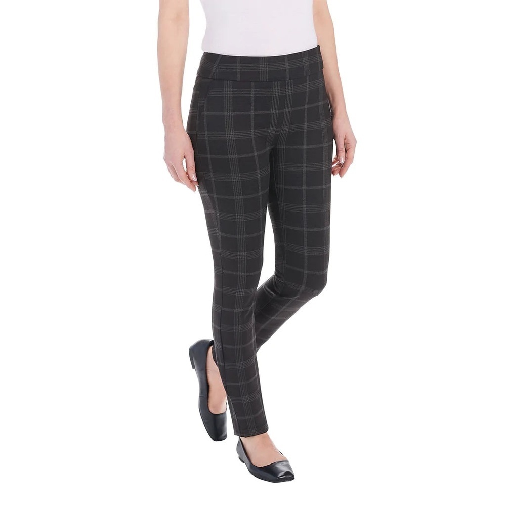 DALIA Grey‎ plaid 4 way stretch pants